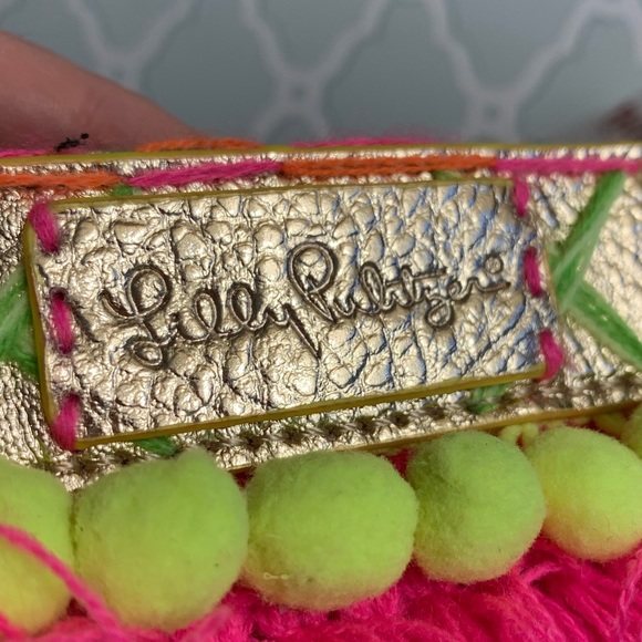 🎁 NWOT Lilly Pulitzer Baja Straw Clutch - Picture 2 of 6